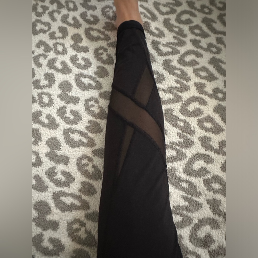 Lululemon leggings with sheer